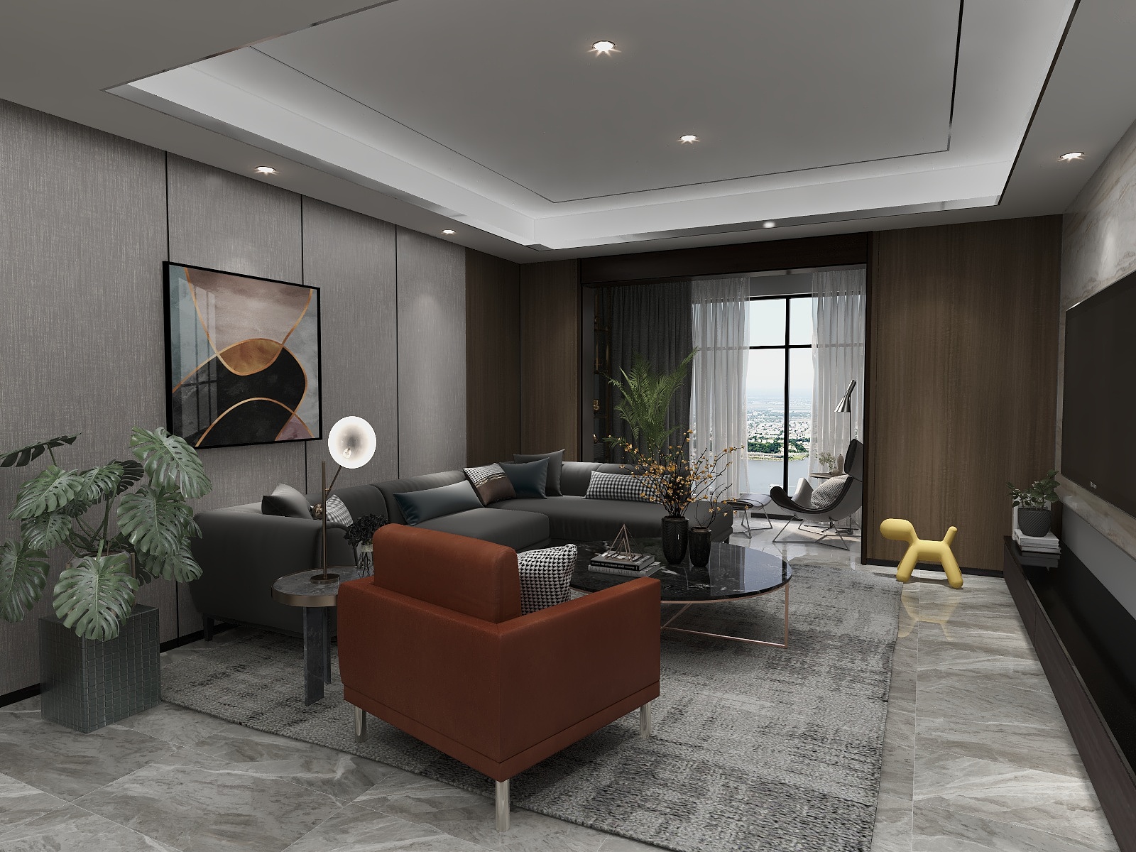 展卓设计-海骏达蜀都一号-装修设计方案