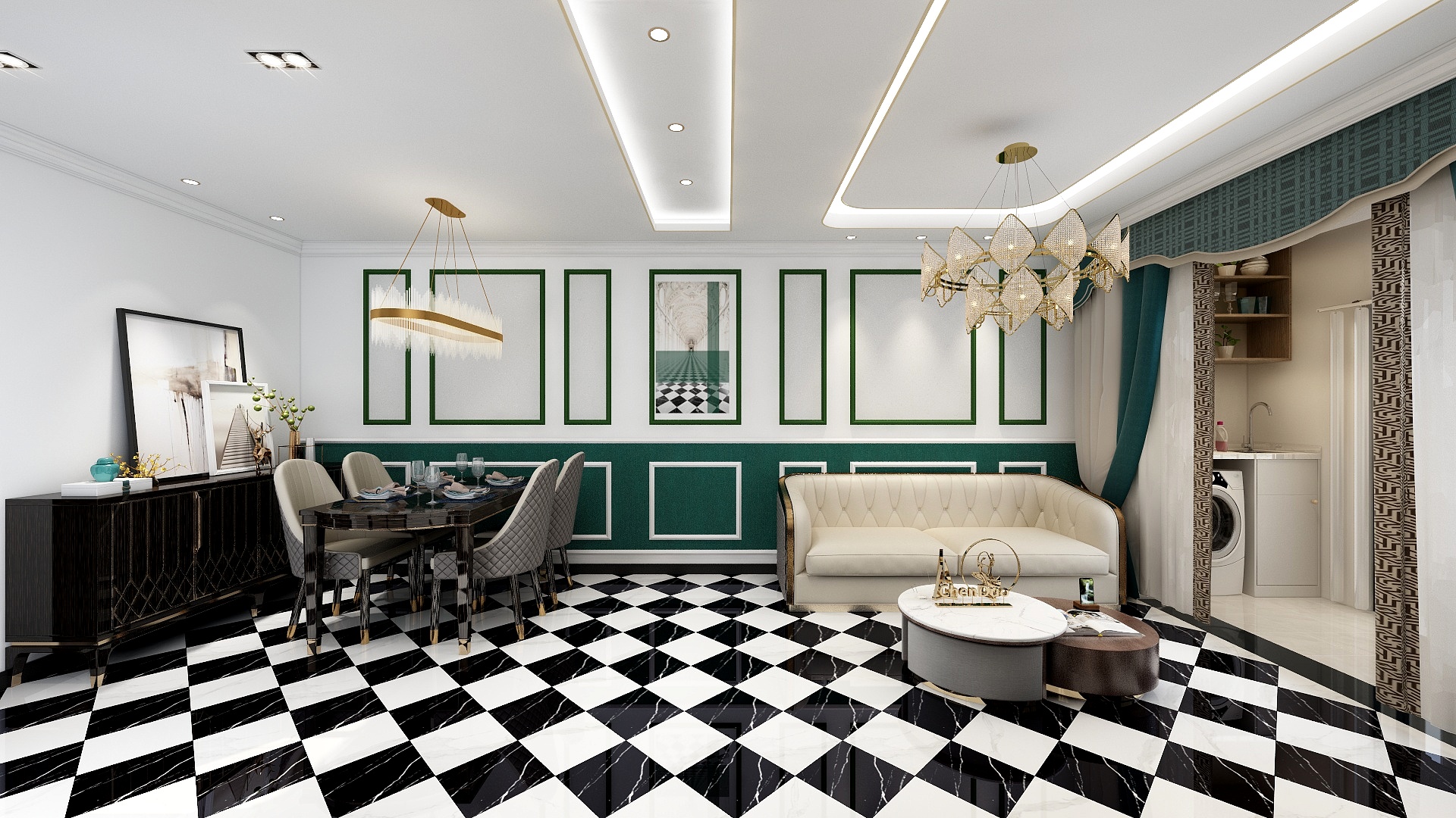 十沐宿设计工作室-79平简欧三居室装修效果图