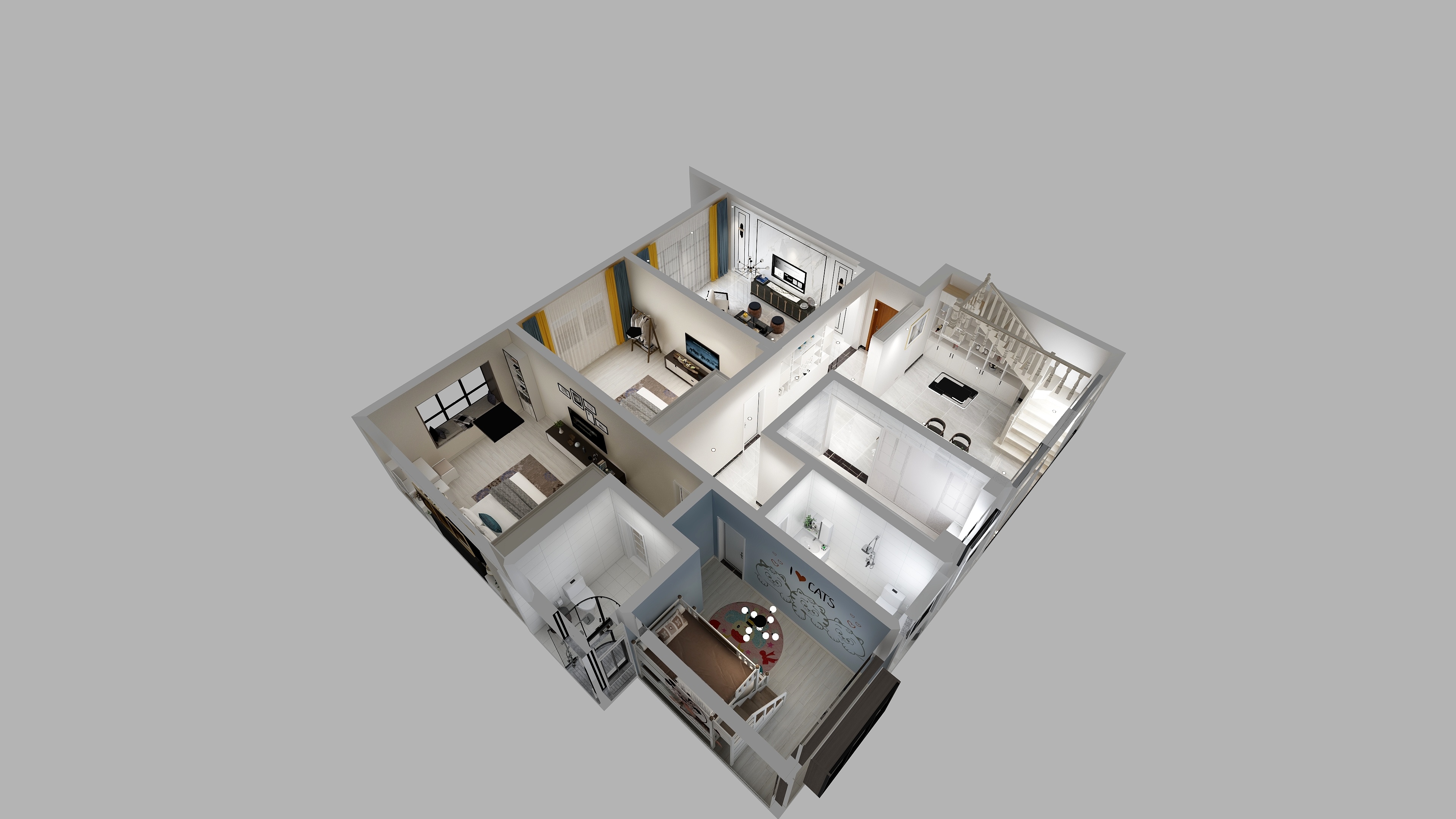 维西三千iXVW-行政小区C栋502-装修设计方案