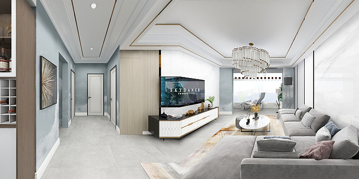 客单-6.10客单-现代-新兴和兴御城客餐厅-装修设计方案