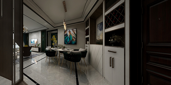艺品装饰设计-水岸星城3期│现代轻奢│李总雅居│VR全景方案-装修设计方案