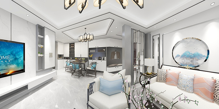 晏腾-汉阳华府（新中式）-装修设计方案