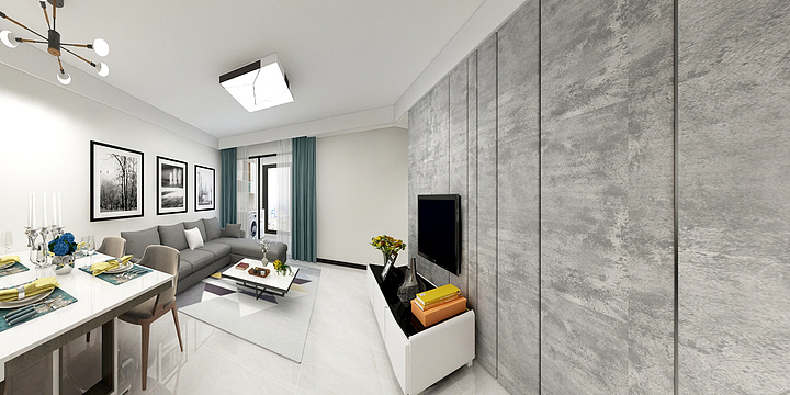 AlephWang-中建大公馆现代-装修设计方案