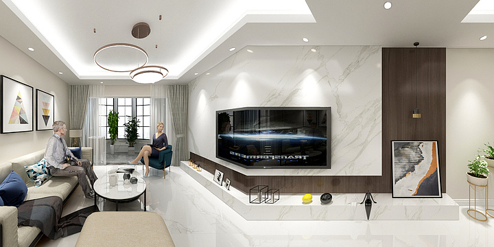 张洁-杭州沁雅花园金先生雅居-装修设计方案