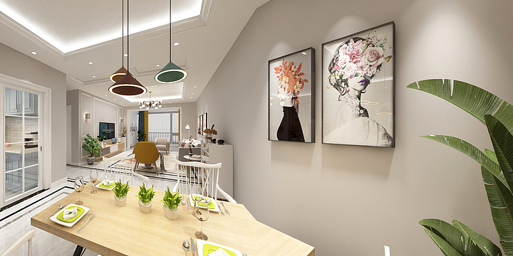 李成琼-小石城29栋1603-北欧-装修设计方案