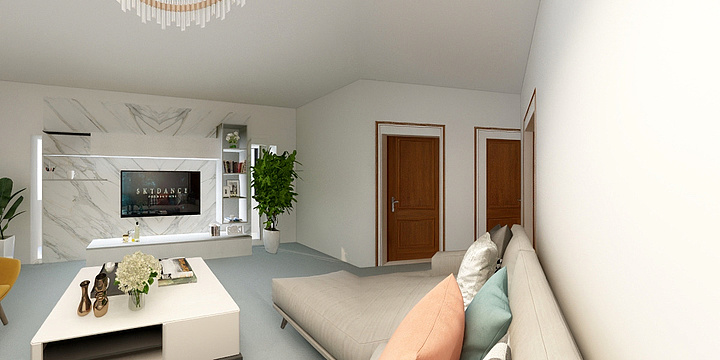 测试12Kv-瑞和园89.50㎡B户型3室2厅1卫-装修设计方案