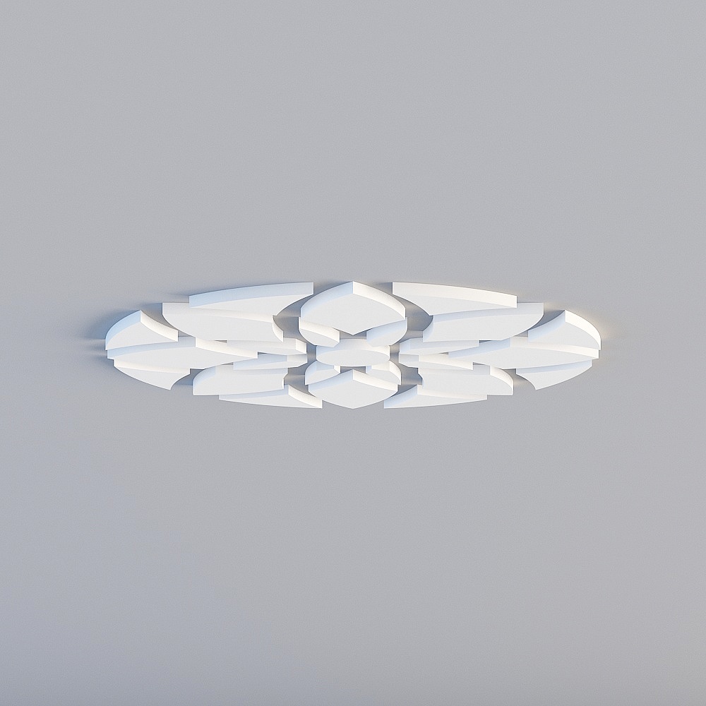 吊顶曹总客厅3D模型