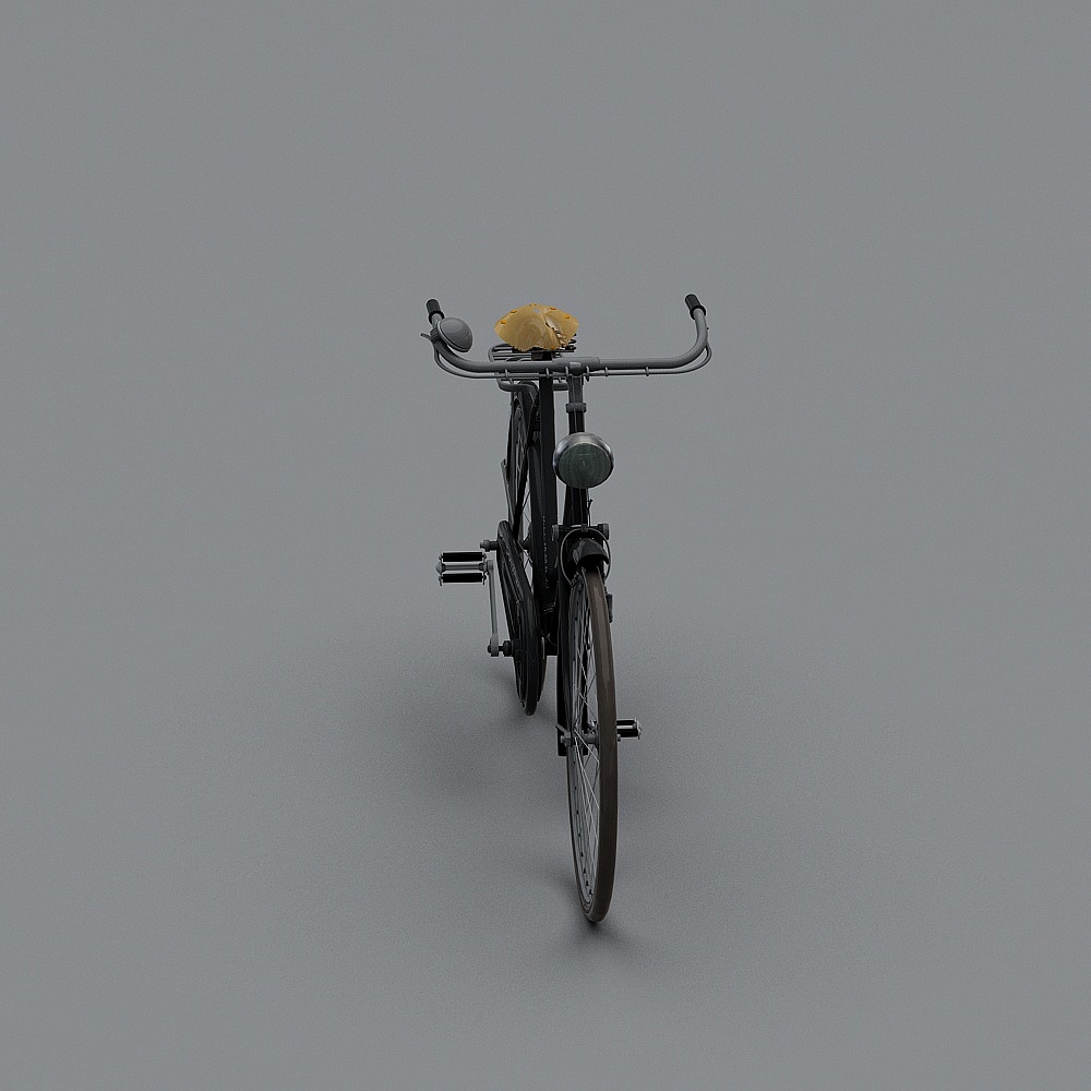 龙猫-单车3D模型