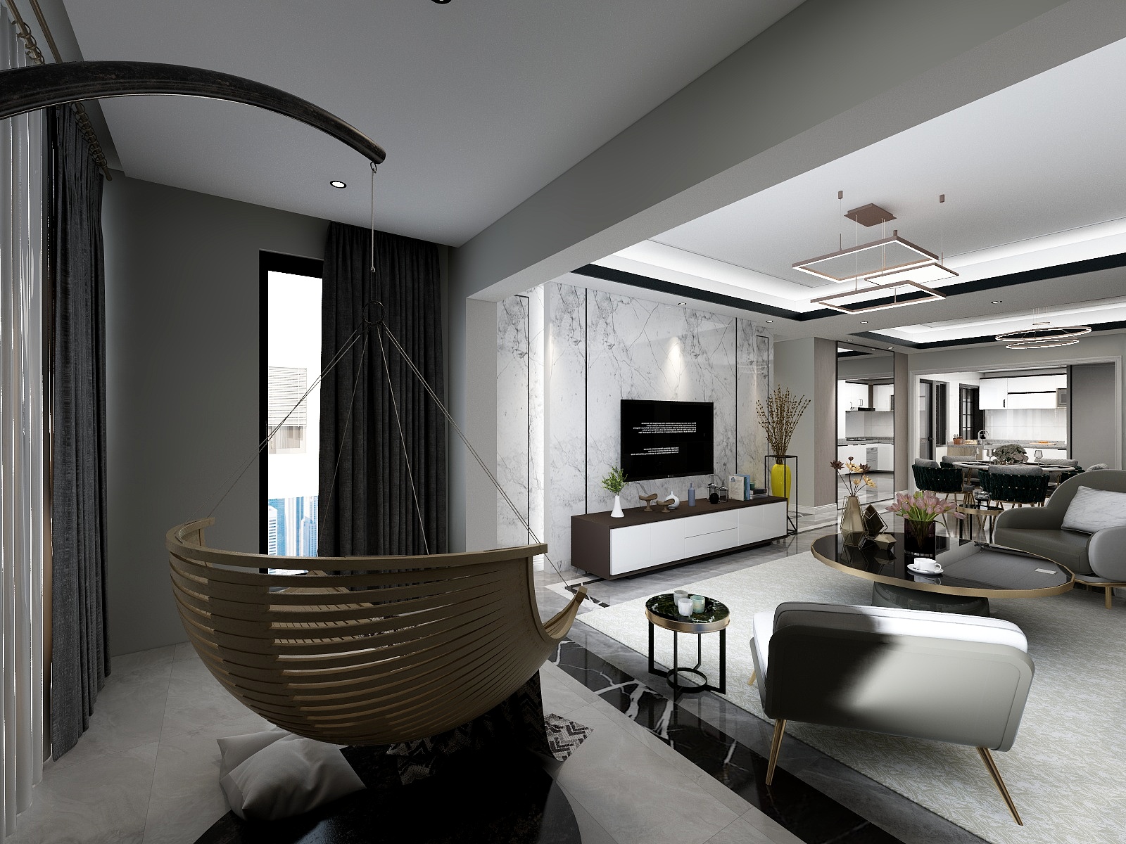 卓鹿设计工作室-轻奢-装修设计方案