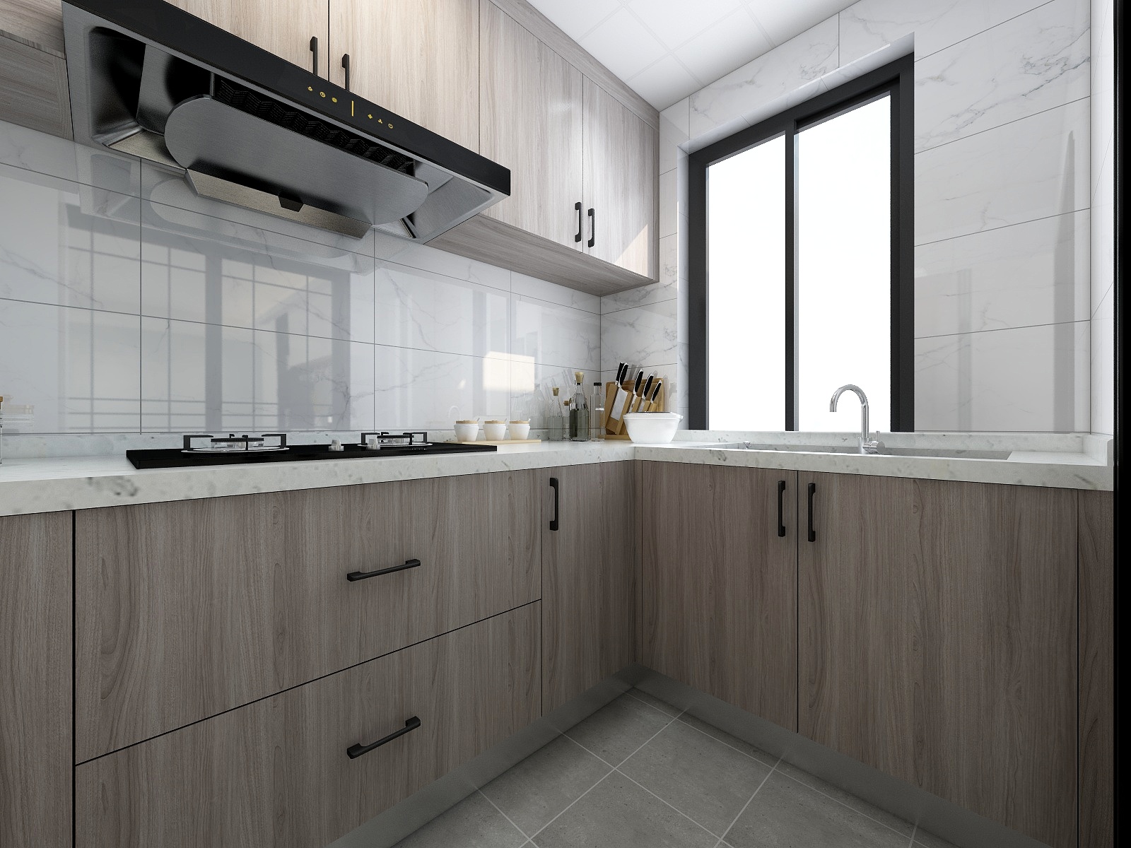 筆墨@-147方现代四居装修效果图