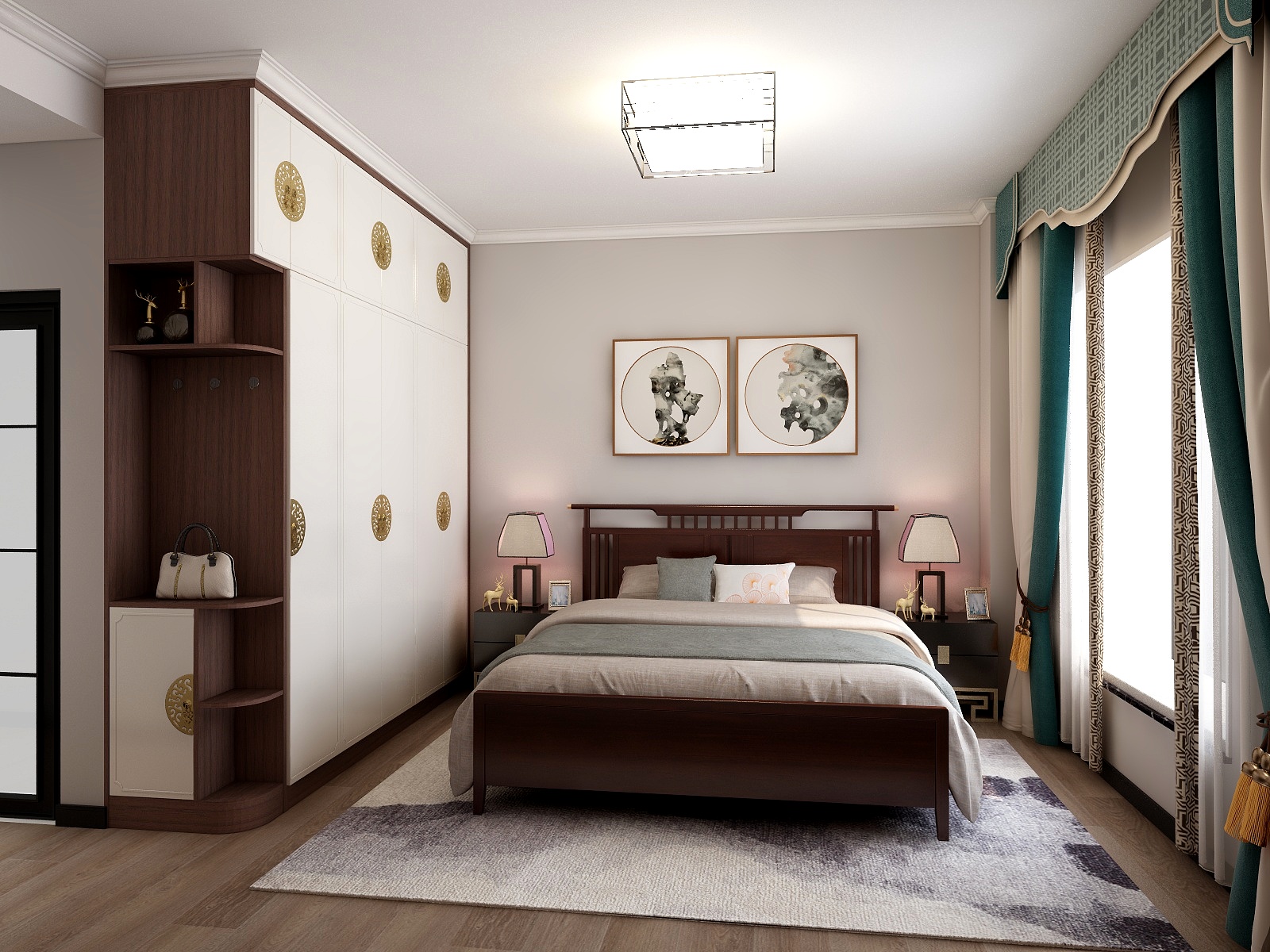 Numb399-稻花村7-305-主卧-装修设计方案