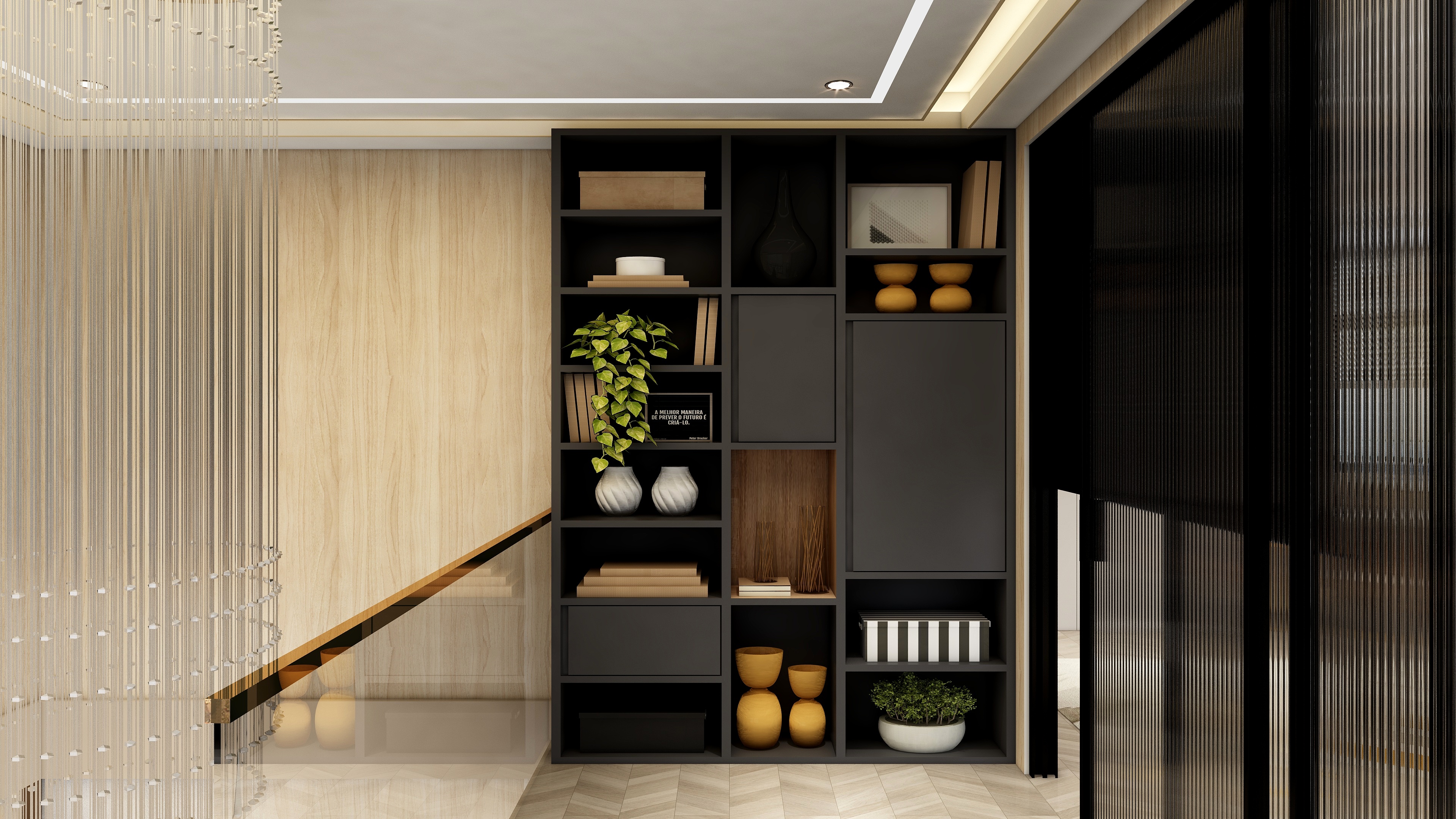 柏兰特设计工作室王朝-68方现代loft户型装修效果图