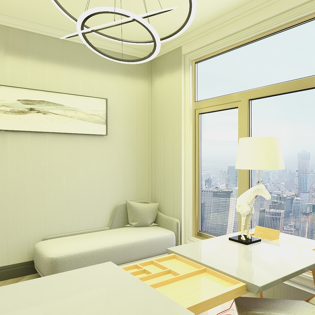 王洁快装-中海滨江1603平层办公-装修设计方案