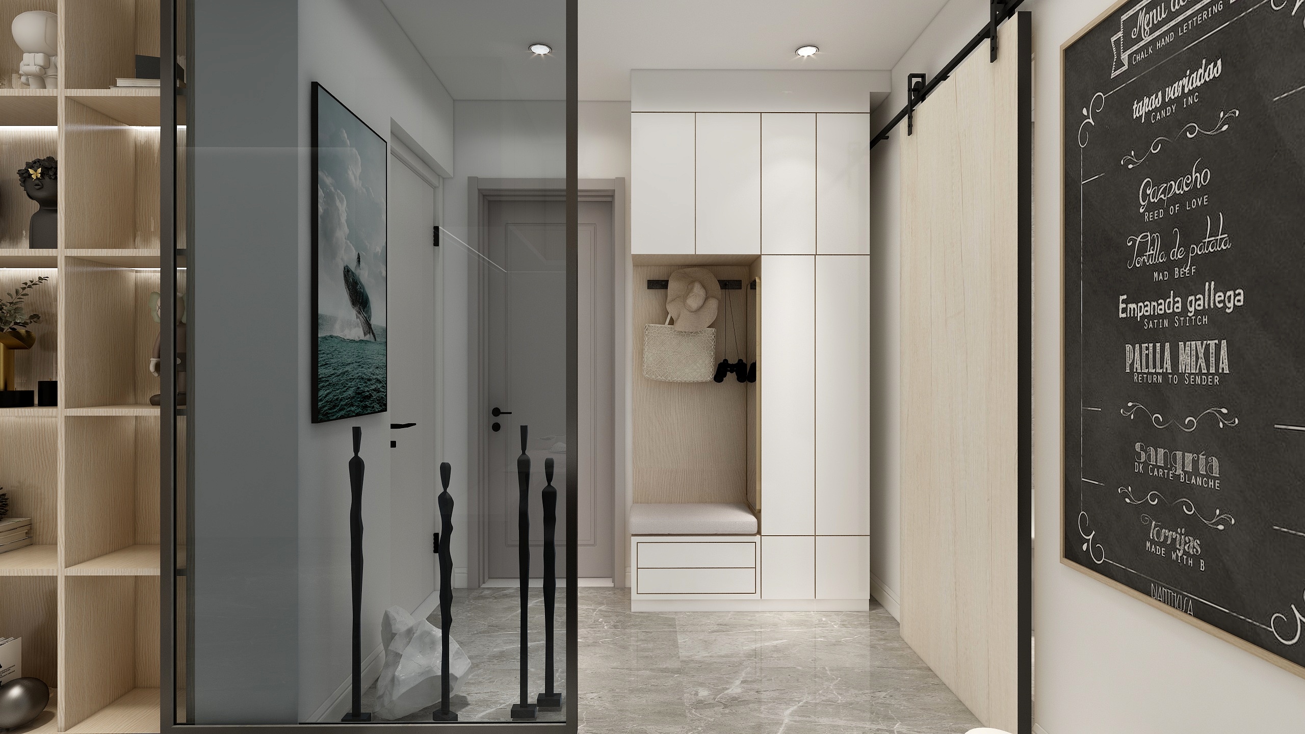 郑为营-60方现代两居装修效果图