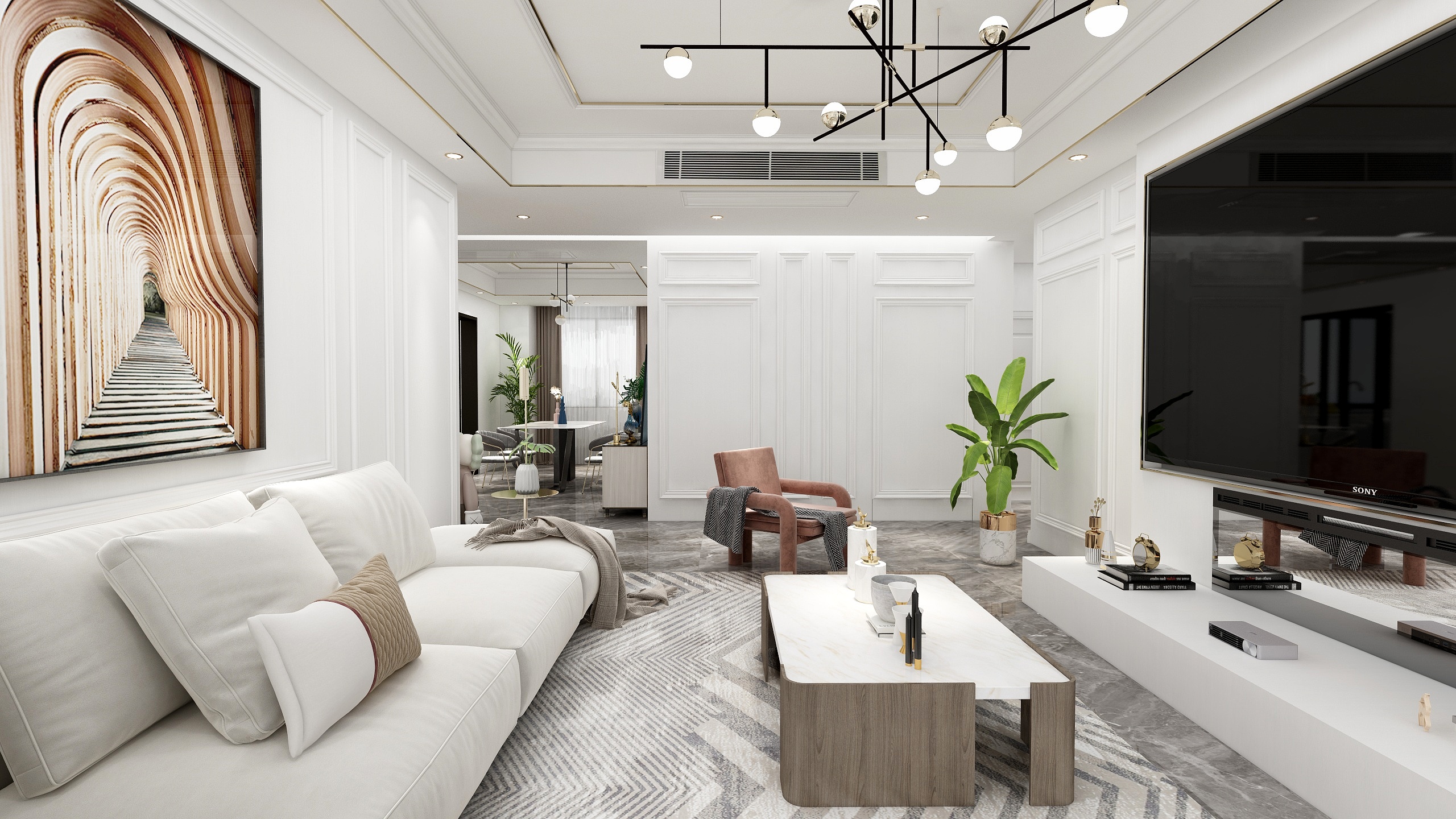 设享空间张兴文-（灵魂探戈）气质与优雅——轻奢系简欧大宅-装修设计方案