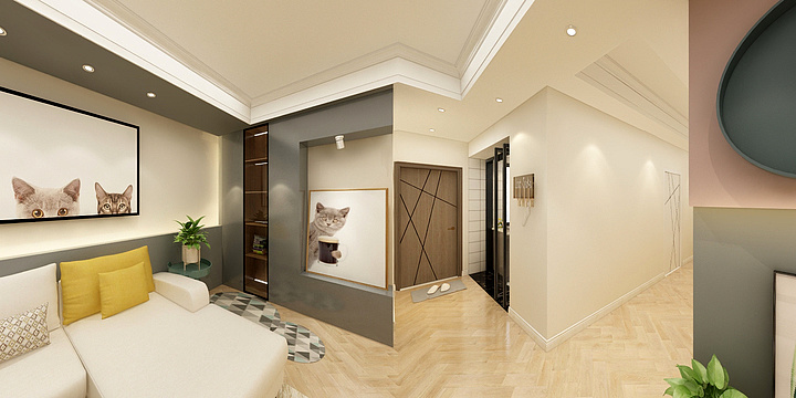 何承輝-德信海德公园83.00㎡A2’3室2厅1卫1厨-装修设计方案