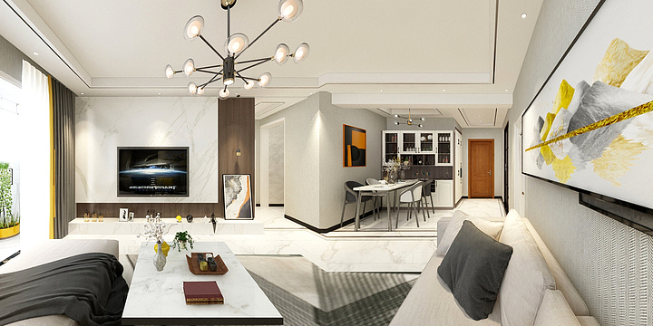 室内设计小衣-保集蓝郡中户-装修设计方案