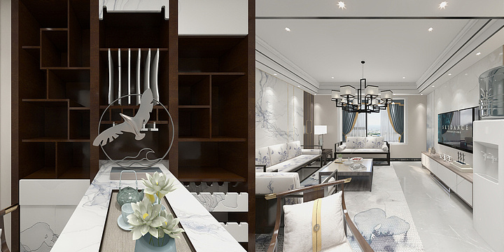 指纹设计-翰林雅苑A户型-装修设计方案