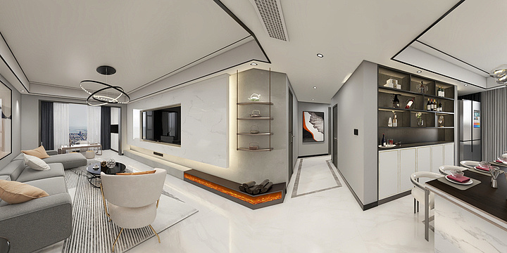 壹本創意設计装飾-H海赋长兴3期-装修设计方案