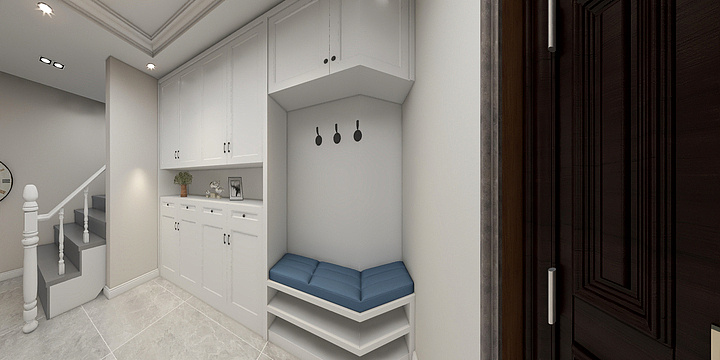 Miss予-国枫龙苑上叠-简美式-装修设计方案