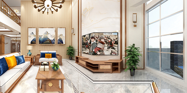 聚优广创-黄鹏-周sir家自建别墅-新中式-装修设计方案