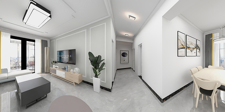 聚才装饰-文亭居6-1504-装修设计方案