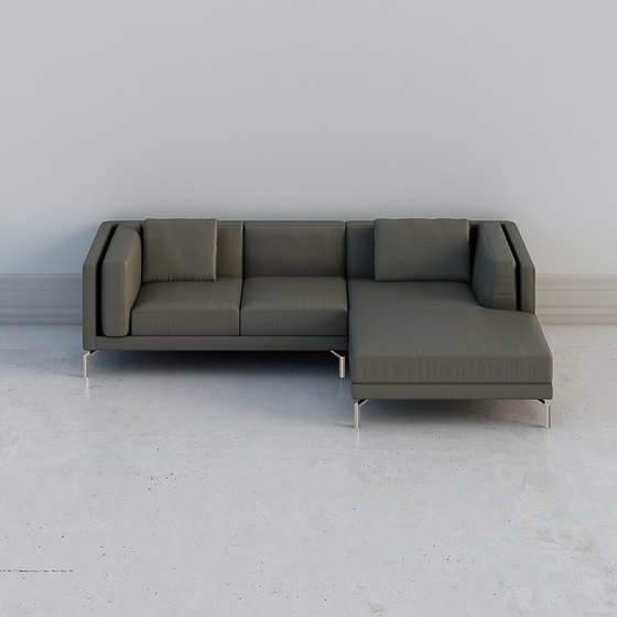 Modern Minimalist 3-seater Sofas,Three-seater Sofas,Seats & Sofas,Gray