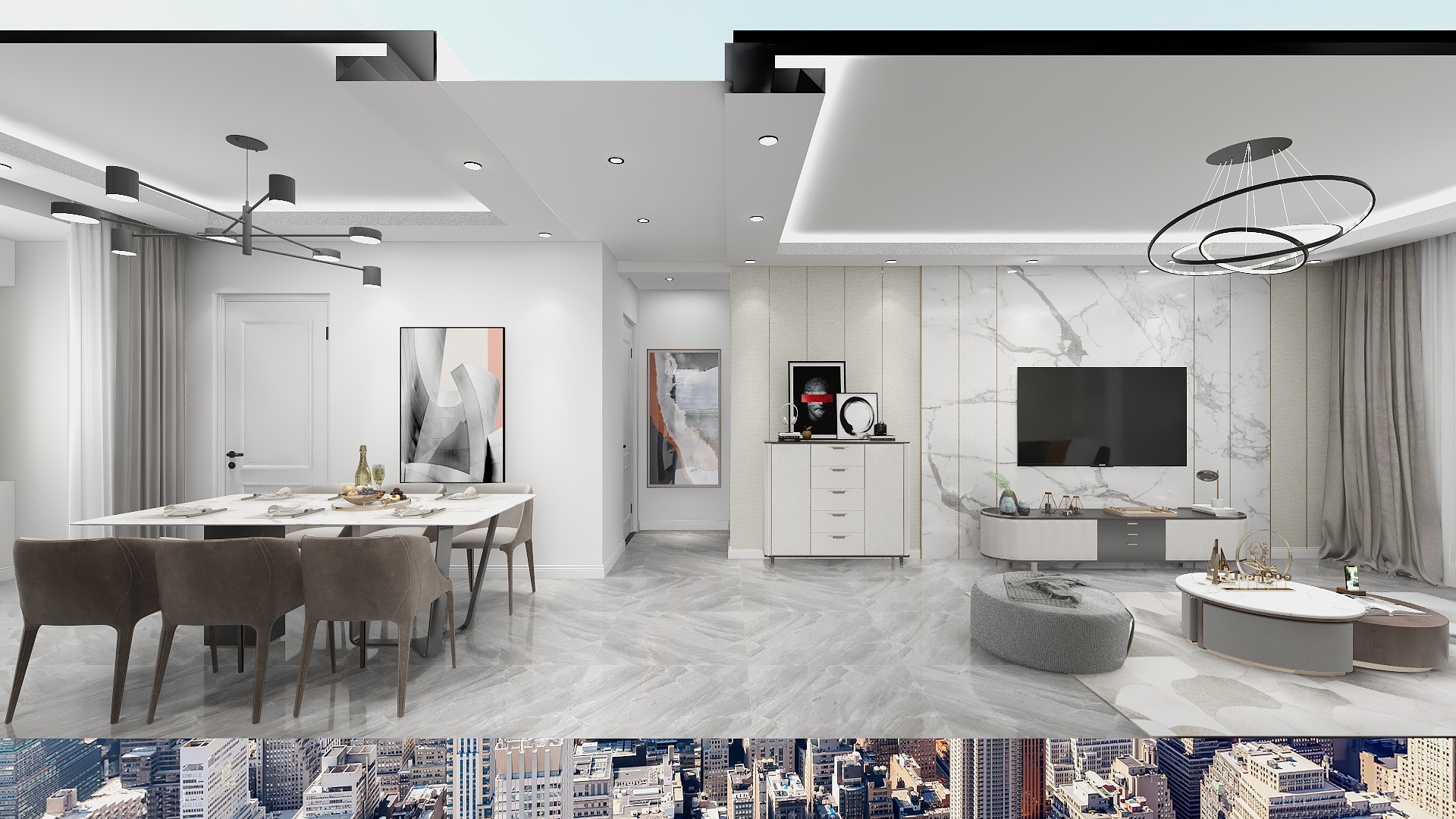 隐山国际-远洋仰山111㎡-装修设计方案