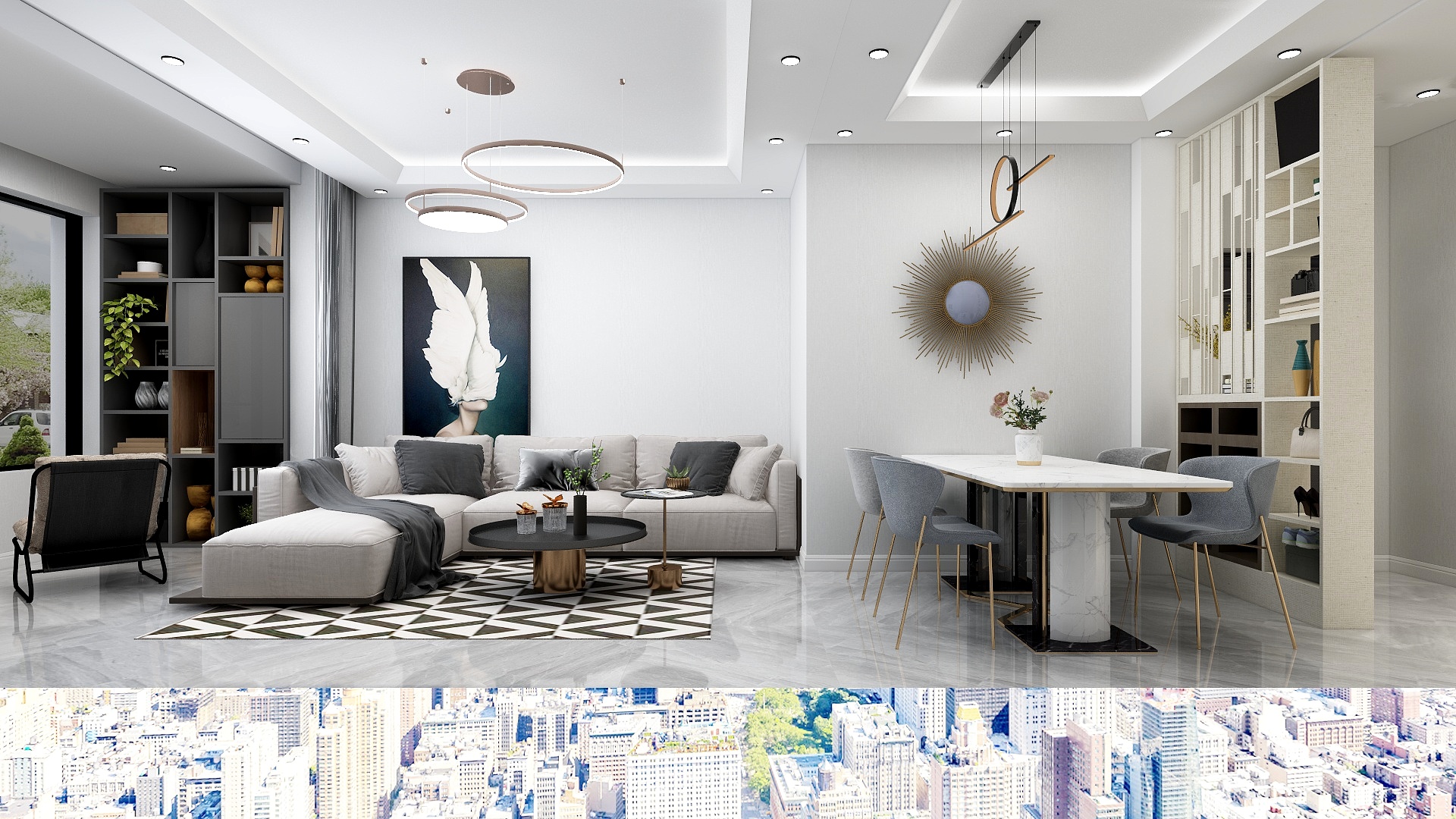 隐山国际-远洋仰山80㎡-装修设计方案