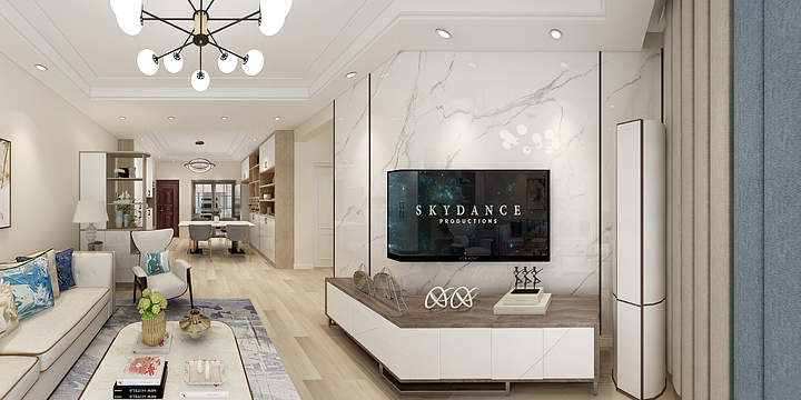 登超装饰-幸福城杨女士装修效果图0614-装修设计方案