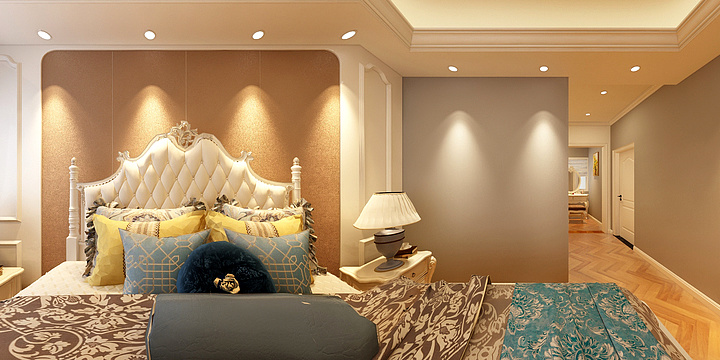 张丽-简欧13栋顶楼-装修设计方案