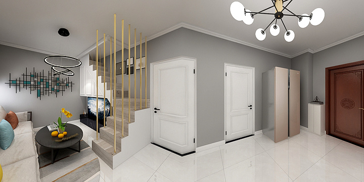 效果图设计PJC-清荷家苑-装修设计方案