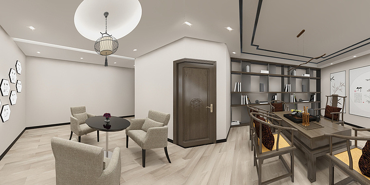 Clockwisedesign-董事长办公室-装修设计方案