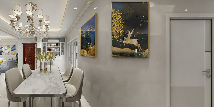 现代安居-松江-宁越花园-装修设计方案