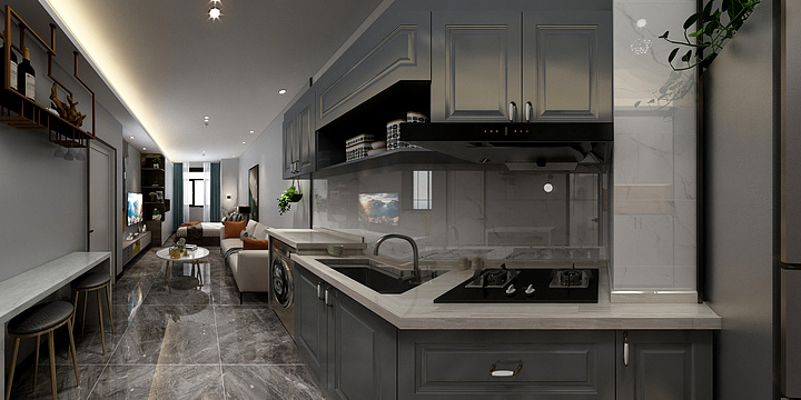 主案设计师朱晨-万辉国际公寓-现代简约-装修设计方案