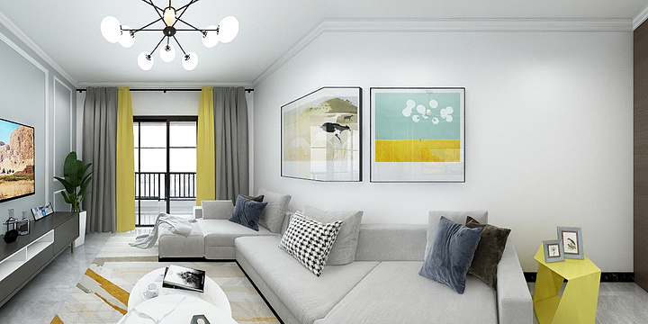 CJY橙子设计-豪利花园三期豪景阁E-06户型-装修设计方案