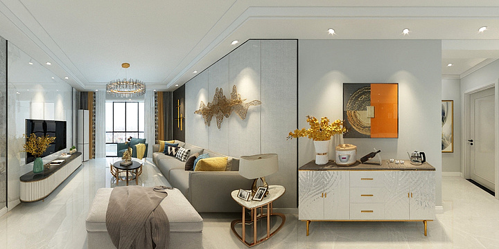 MJP设计工作室-130㎡极简风格的全屋设计-装修设计方案