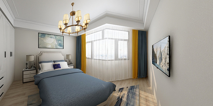 設計师一简-中央美地叠下方案二楼-装修设计方案