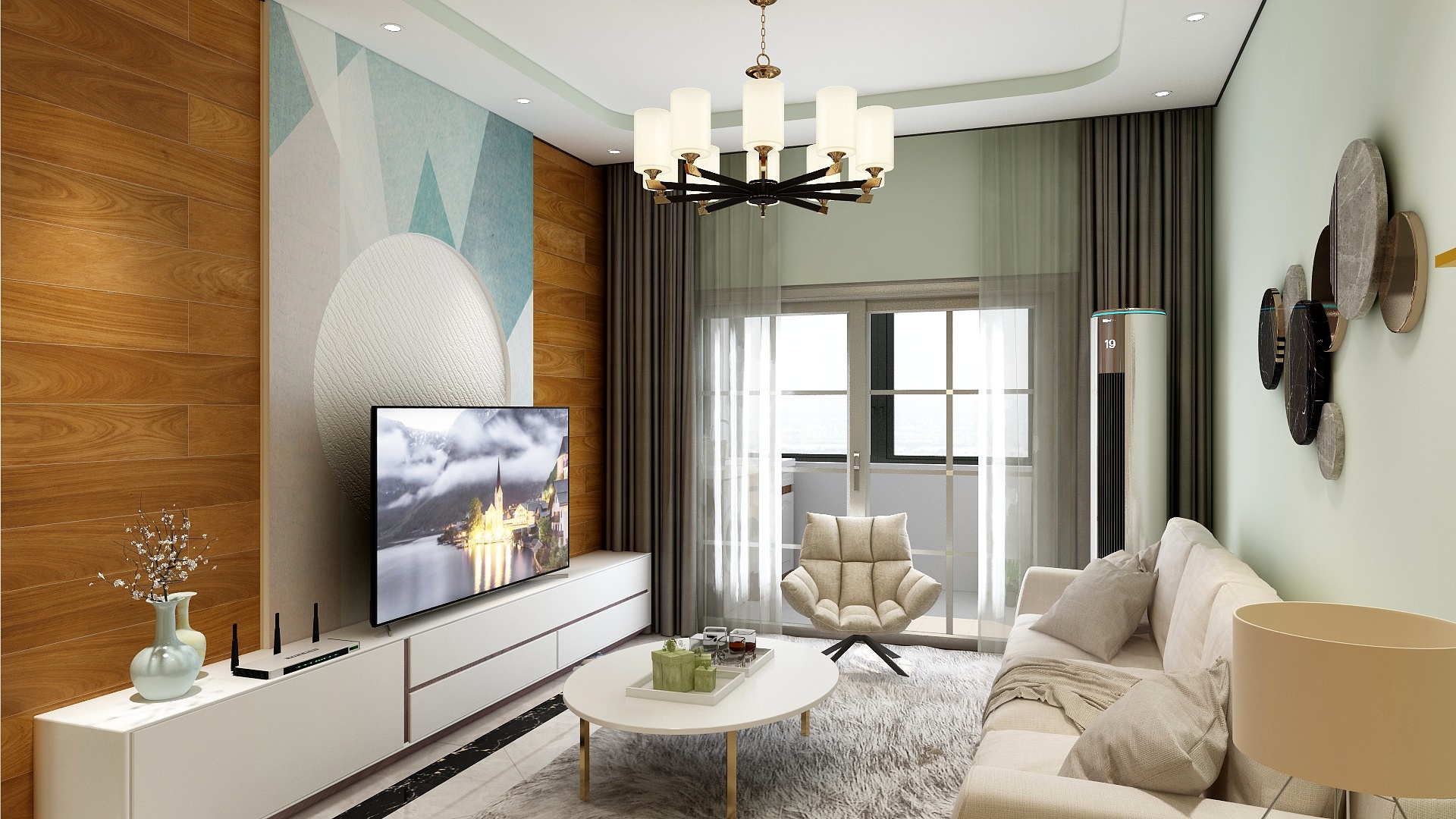 张金设计-德信海德公园83.00㎡A2’3室2厅1卫1厨文暖北欧-装修设计方案