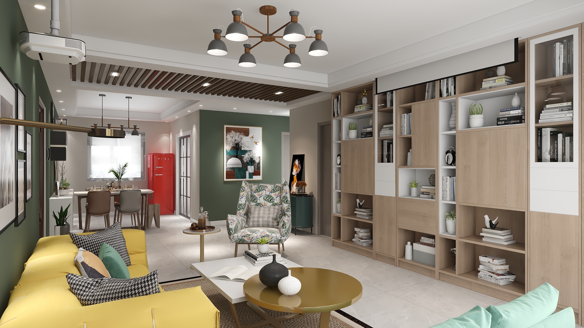 未來空间设计-碧桂园140-11美式撞色-装修设计方案