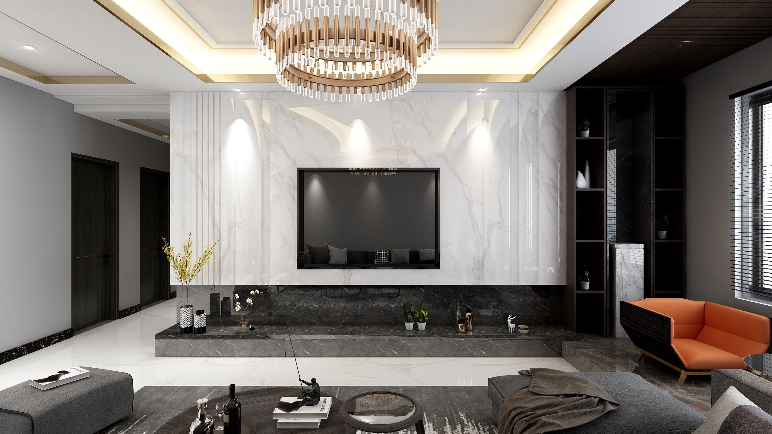 山东尚承建筑装饰设计-188平层-装修设计方案