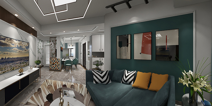 改造家全案馆-合肥文一云河湾三室-装修设计方案