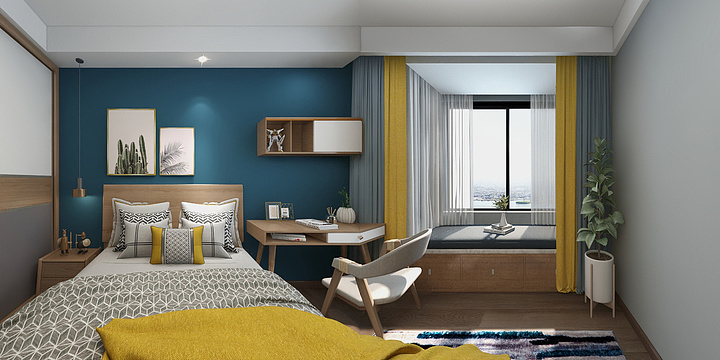 J全案设计-北欧-三室两厅2-装修设计方案