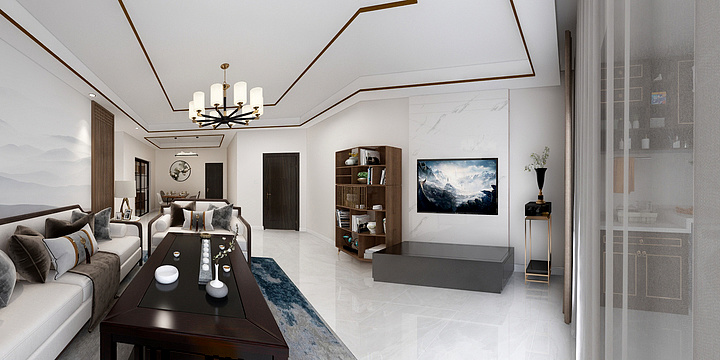 阿宁Li-重汽翡翠雅郡—新中式130-装修设计方案