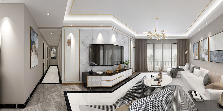 清远欧派整装大家居-海伦春天60栋1903-装修设计方案