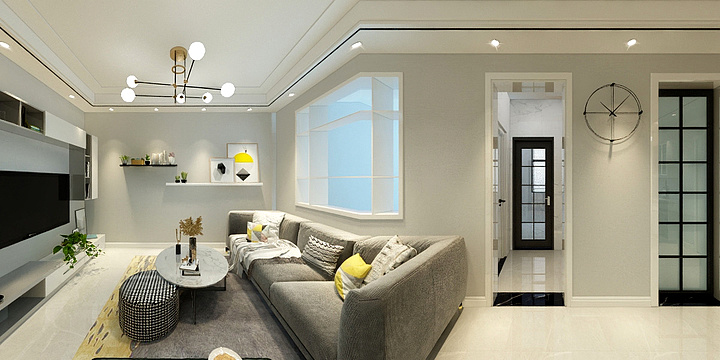 MJP设计工作室-90平米小户型宜家风格设计-装修设计方案