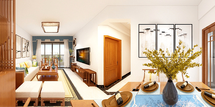 上品装饰周霞设计师-御城名园D栋冯先生雅居-副本-副本-装修设计方案