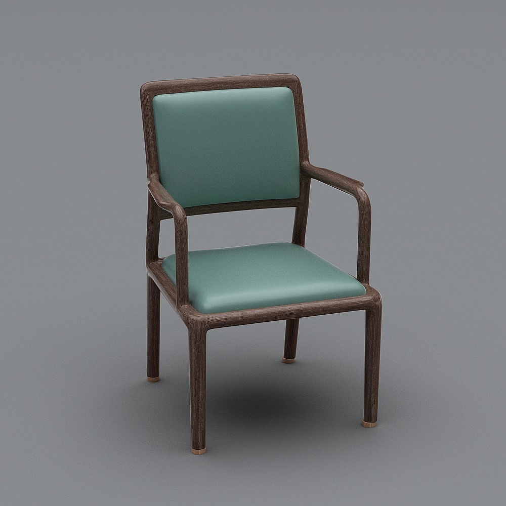 44.听赋.职员椅3D模型