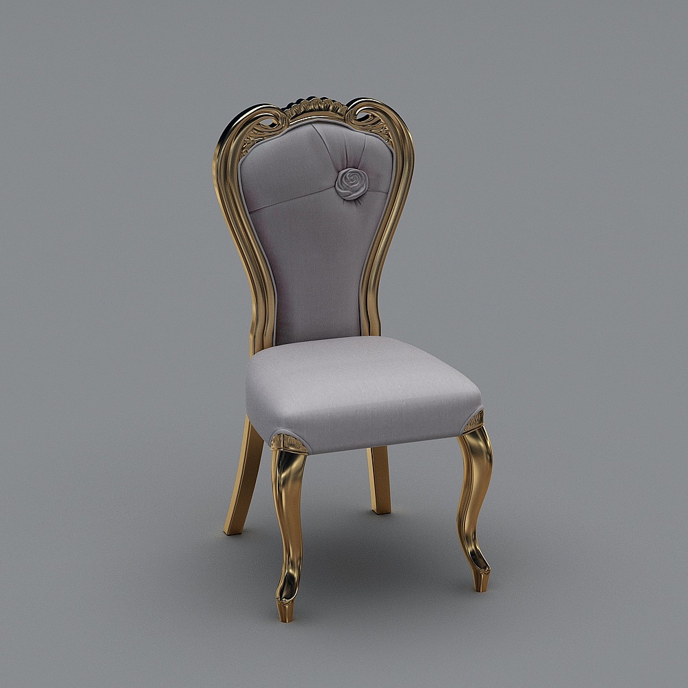 香墅  3C005-餐椅3D模型