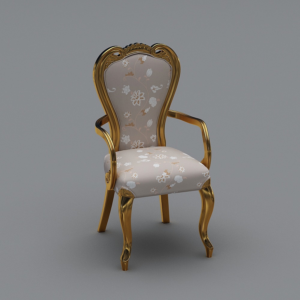 香墅  3C006-餐椅3D模型